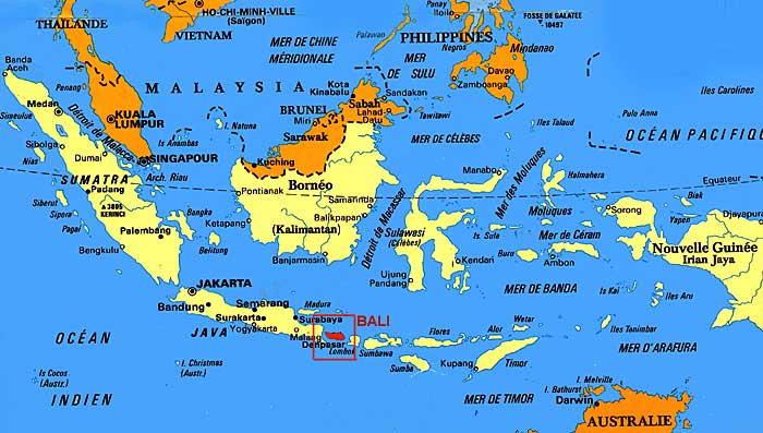 bali carte du monde