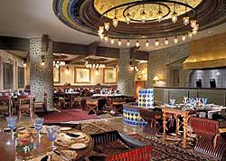 Un des 4 restaurants du Taj Palace Hotel