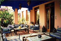 Salon extrieur du riad - Cliquez pour agrandir la photo